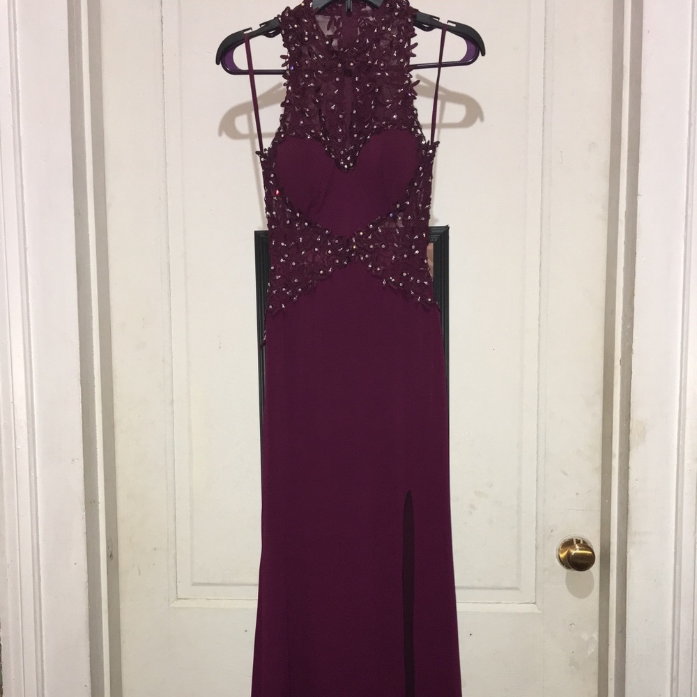 Purple burgundy color